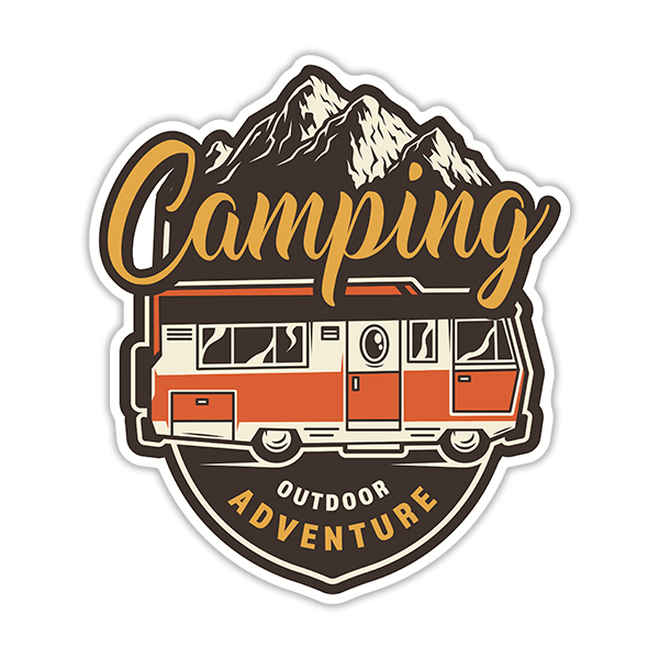 Aufkleber: Aufkleber Camping Outdoor Adventure Wohnmobil