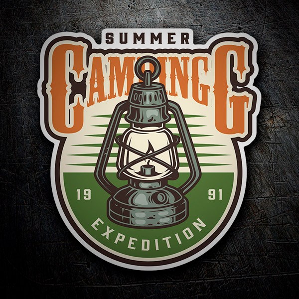 Aufkleber: Summer Camping Expedition