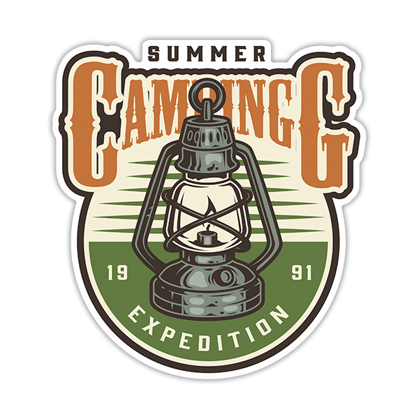 Aufkleber: Summer Camping Expedition 0