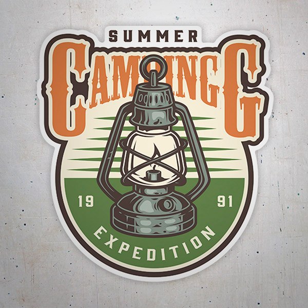 Aufkleber: Summer Camping Expedition