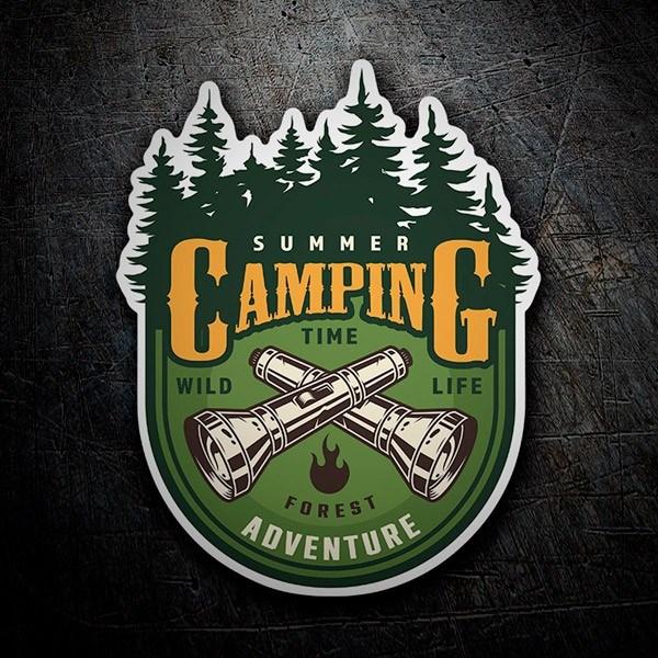 Aufkleber: Camping Summer Adventure