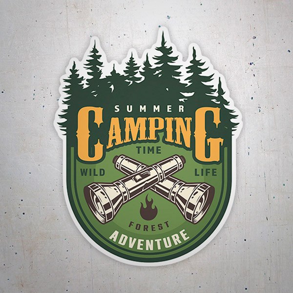 Aufkleber: Camping Summer Adventure