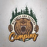 Aufkleber: Camping Wildness and Extreme 3