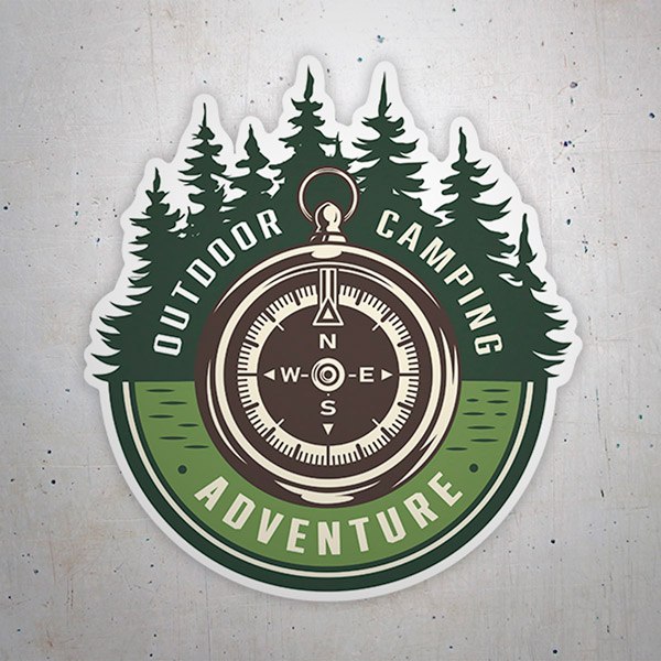 Aufkleber: Outdoor Camping Adventure
