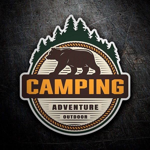 Aufkleber: Camping Adventure Outdoor