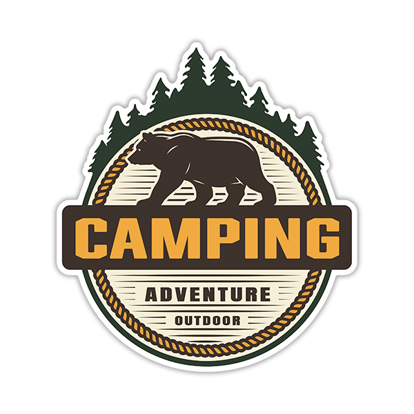 Aufkleber: Camping Adventure Outdoor