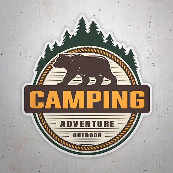 Aufkleber: Camping Adventure Outdoor