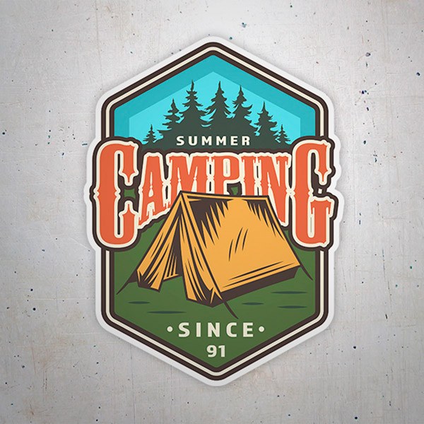 Aufkleber: Camping Summer