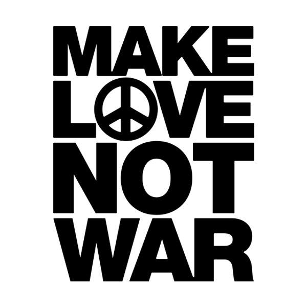 Aufkleber: Make Love not War