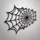 Aufkleber: Spinnennetz mit Panoramablick 2