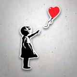 Aufkleber: Banksy Ballon-Mädchen 3