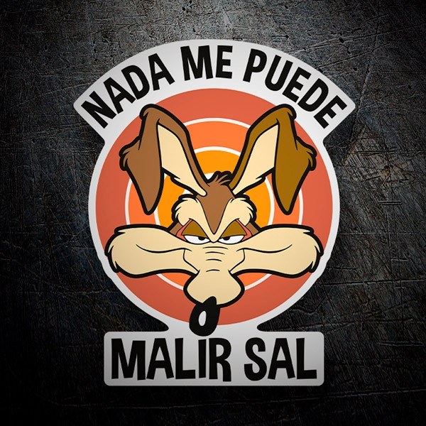 Aufkleber: Wile E. Coyote, Für mich kann nichts schiefgehen