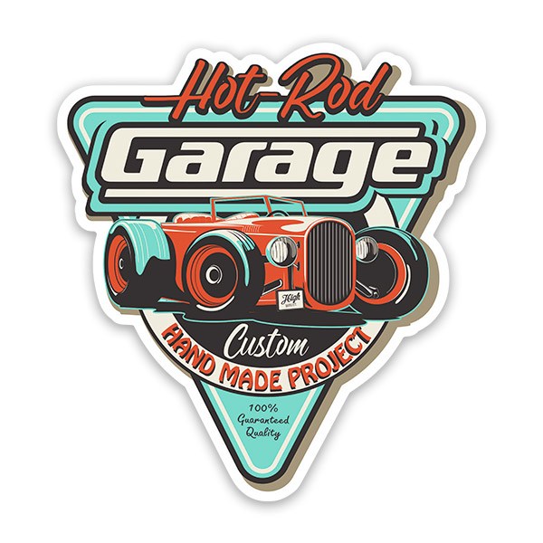 Aufkleber: Hot-Rod Garage