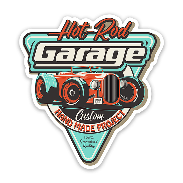 Aufkleber: Hot-Rod Garage 0