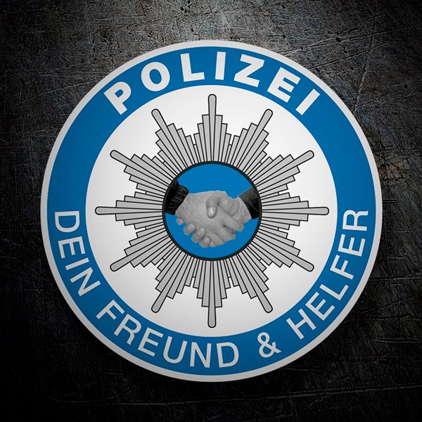 Aufkleber: Polizei Dein Freund & Helfer