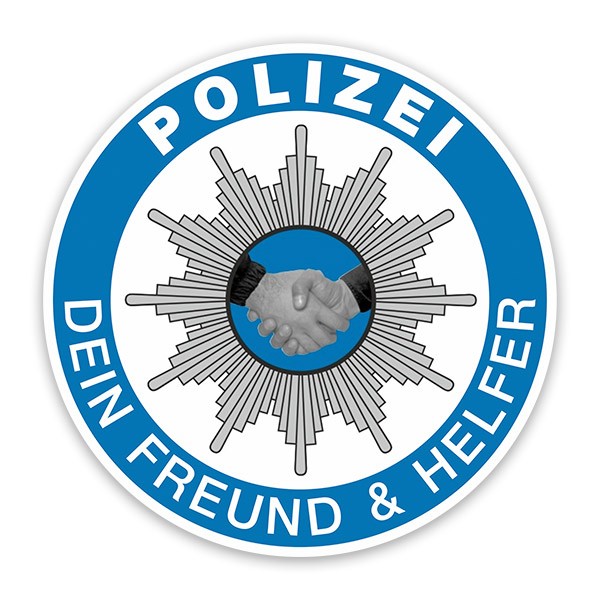 Aufkleber: Polizei Dein Freund & Helfer