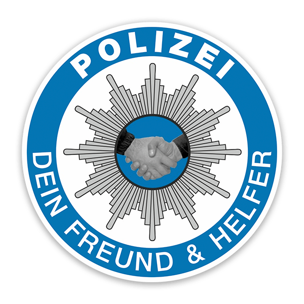 Aufkleber: Polizei Dein Freund & Helfer
