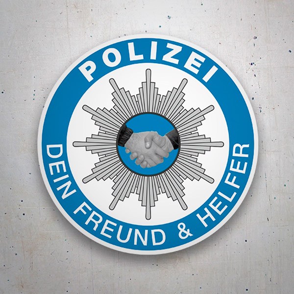 Aufkleber: Polizei Dein Freund & Helfer