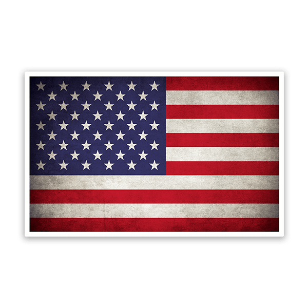 Aufkleber: Alte Flagge der Vereinigten Staaten