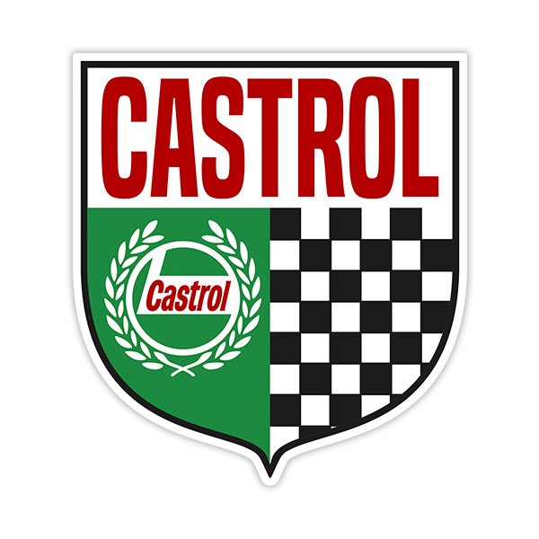 Aufkleber: Castrol-Schild