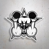Aufkleber: Micky Maus Gangster 3