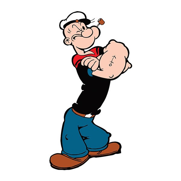 Aufkleber: Popeye der Seemann