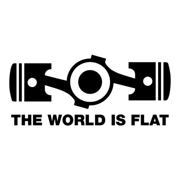 Aufkleber: The World is Flat