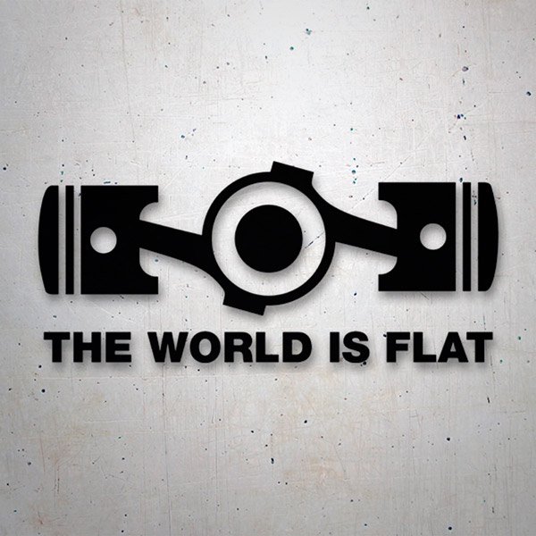 Aufkleber: The World is Flat