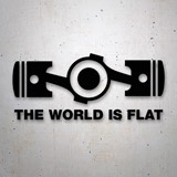 Aufkleber: The World is Flat 2