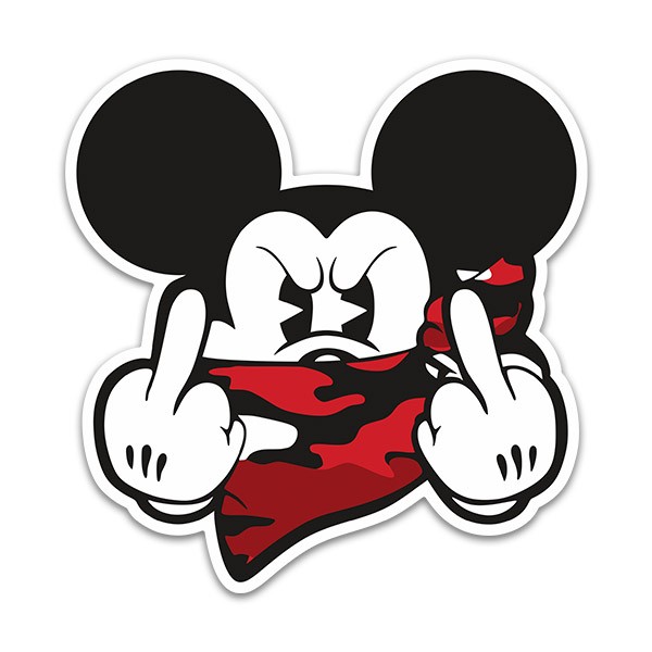 Aufkleber: Angry Mickey II