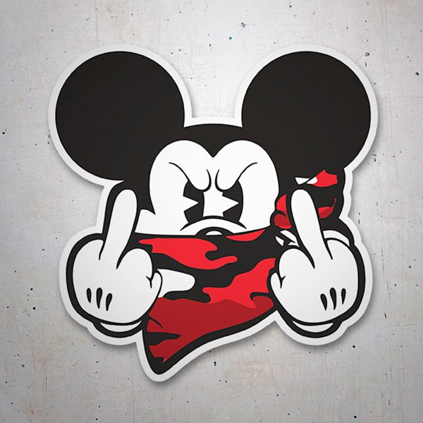 Aufkleber: Angry Mickey II