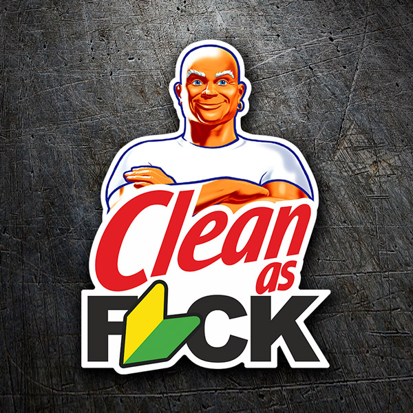 Aufkleber: Mr Clean 1