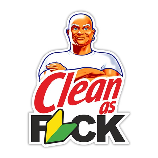 Aufkleber: Mr Clean