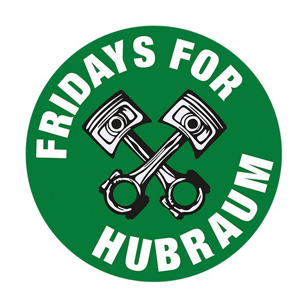 Aufkleber: Fridays for Hubraum