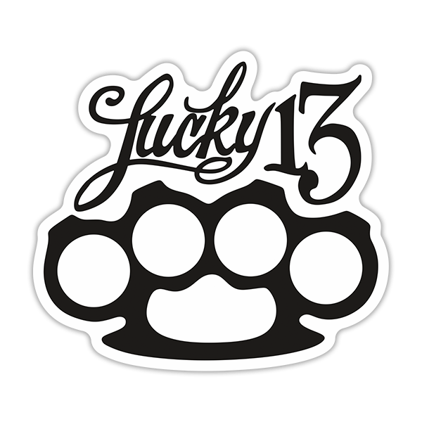 Aufkleber: Lucky 13
