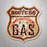 Aufkleber: Route 66 Gas 3