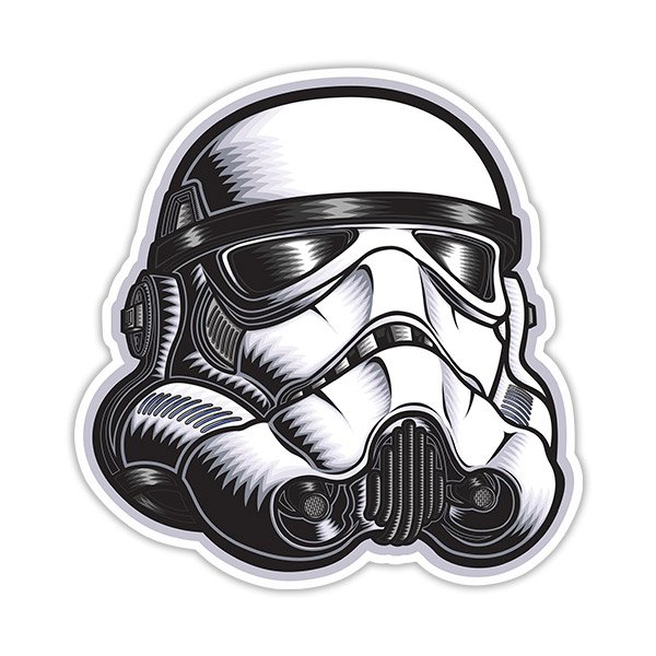 Aufkleber: Stormtrooper-Helm