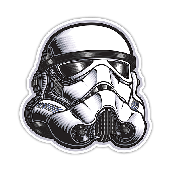 Aufkleber: Stormtrooper-Helm
