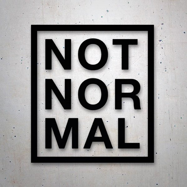 Aufkleber: Not Normal