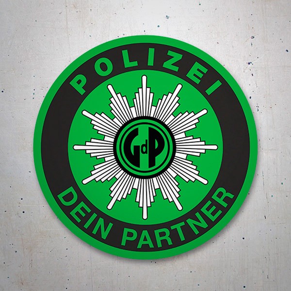 Aufkleber: Polizei dein Partner