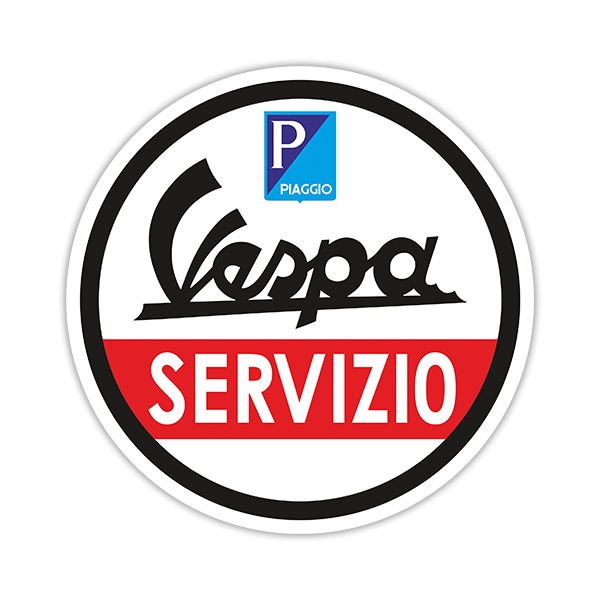 Aufkleber: Vespa Servizio
