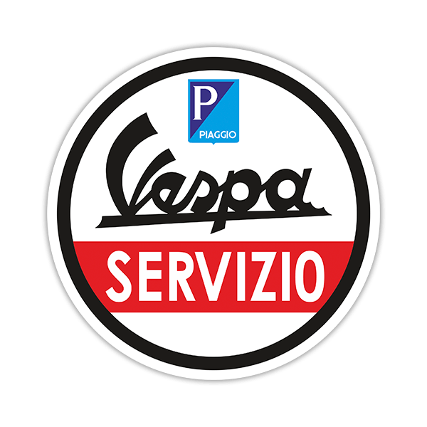 Aufkleber: Vespa Servizio