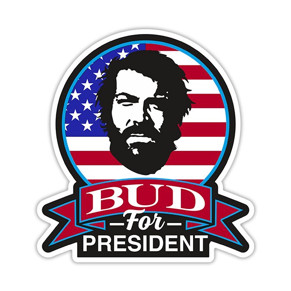 Aufkleber: Bud for President