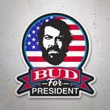 Aufkleber: Bud for President 3