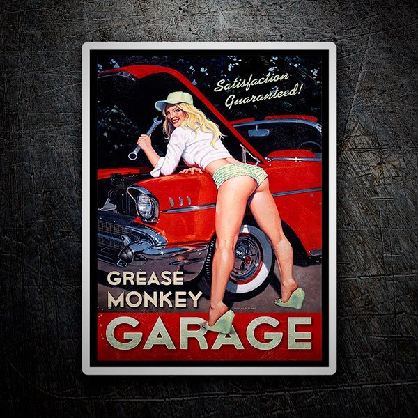 Aufkleber: Grease Monkey Garage