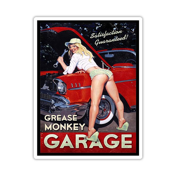 Aufkleber: Grease Monkey Garage