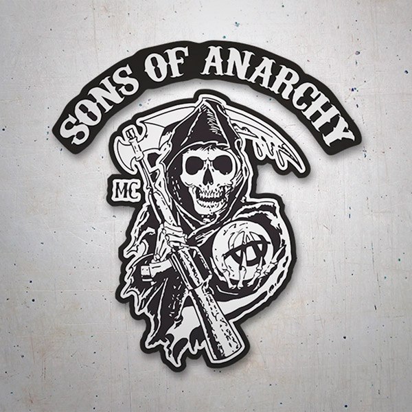 Aufkleber: Sons Of Anarchy MC Logo