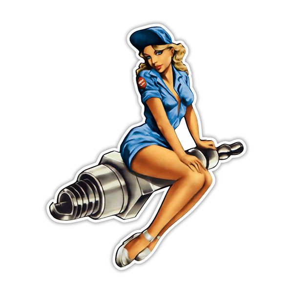 Aufkleber: Mechanisches Mädchen