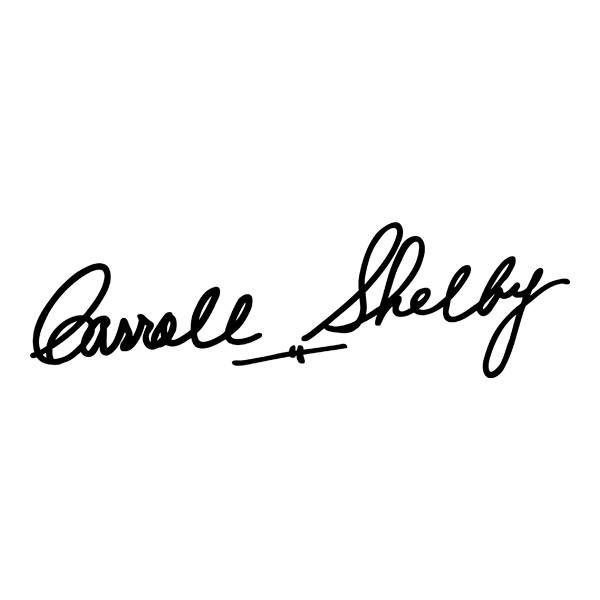 Aufkleber: Carroll Shelby Unterschrift
