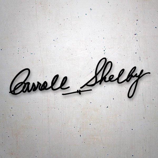 Aufkleber: Carroll Shelby Unterschrift